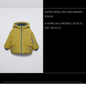 Zara ski puffer